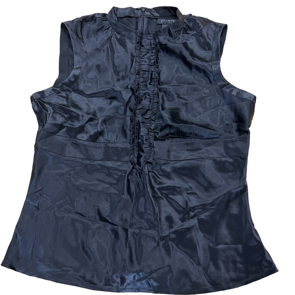 The Limited Black Silk Sleeveless Blouse Size L